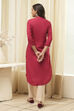 Navy Rayon Straight Kurta Palazzo Suit Set image number 4