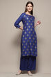 Light Pink Rayon Straight Kurta Palazzo 2 Piece Set image number 0