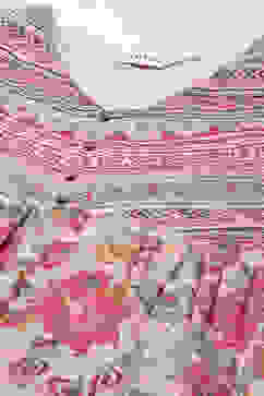 Beige Cotton A-Line Kurta Palazzo Suit Set image number 1