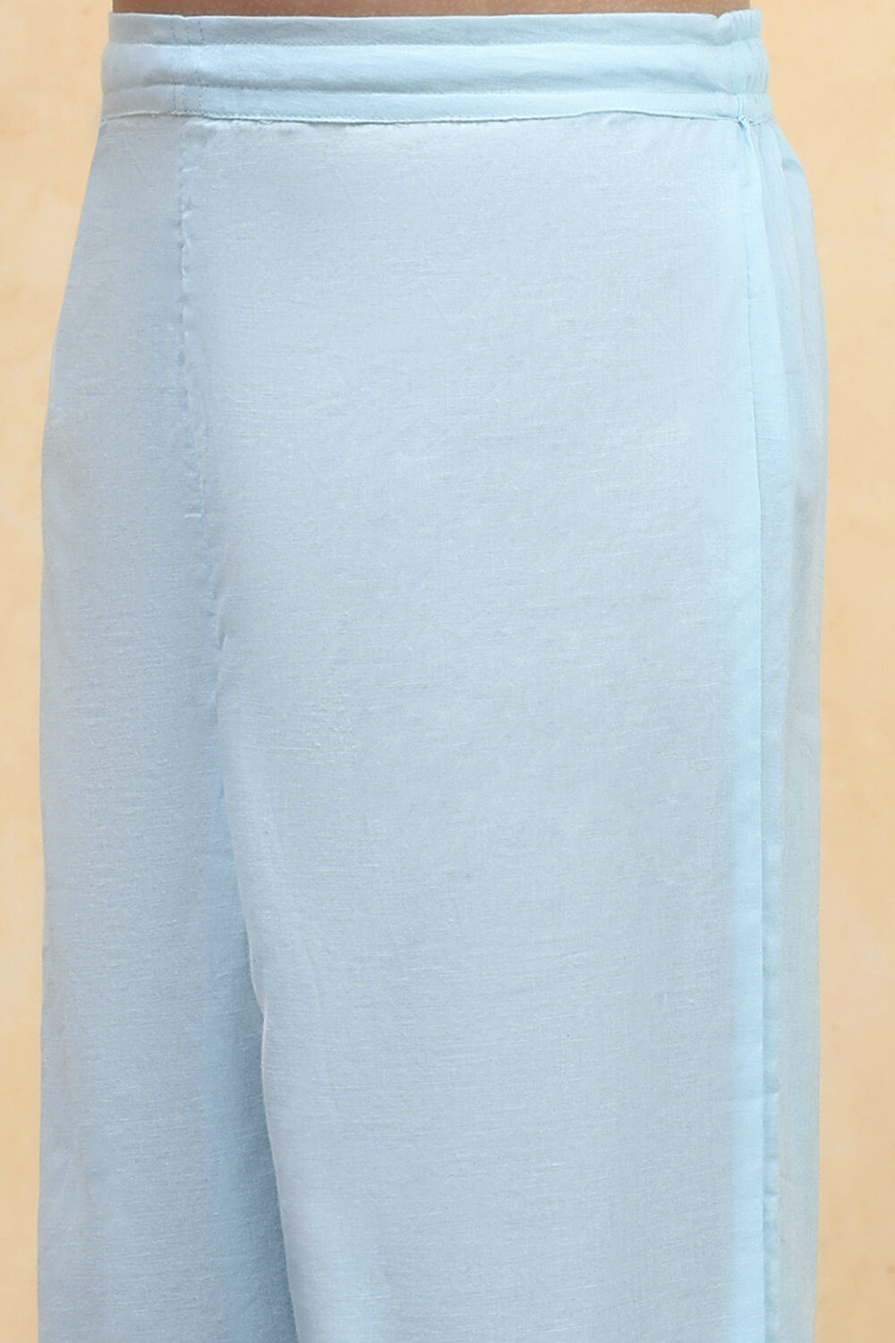 Green Cotton Straight Printed Kurta Pants Set image number 2