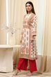 Green Printed Straight Kurta image number 2