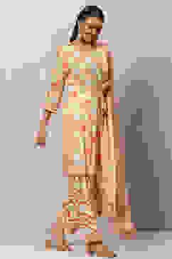 Sea Green Viscose Straight Kurta Salwar Pant Suit Set image number 6