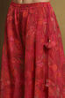 Rust Floral Printed Straight Suit Set image number 2