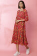 Pink Cotton Fusion Dress image number 4