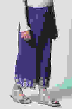 Blue Cotton Pant image number 6