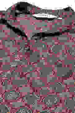 Wine Poly Viscose Straight Printed Kurta image number 1