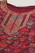 Wine Cotton Straight Yarndyed Kurta Palazzo Suit Set image number 1