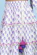 White Cotton Printed Regular Lehenga Set image number 2