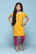 Blue Cotton Straight Solid Kurta Set image number 6