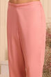 Pink Silk Embroidered Straight Suit Set image number 2