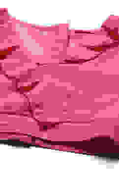 Pink Polyester Flared Printed Lehenga Set image number 1