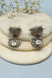Gold Silver Brass Earrings image number 2