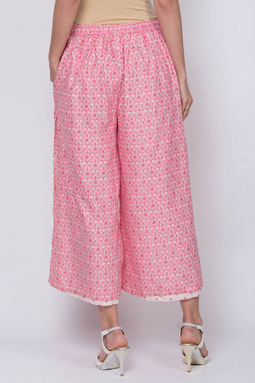 Pink Cotton Palazzo image number 4