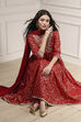 Off White Cotton Anarkali Printed Suit Set image number 0