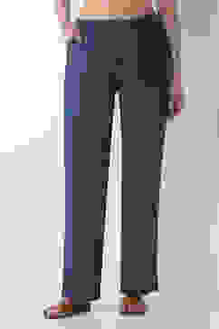 Teal Blue Viscose Blend Cargo Pants image number 4