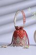 Red Polycotton Potli image number 6