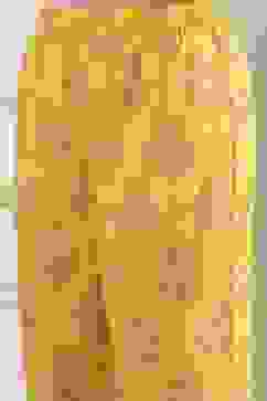 Yellow Cotton Printed Straight Suit Set image number 2