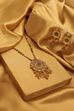 Gold Plated Brass Pendant Necklace Set image number 2