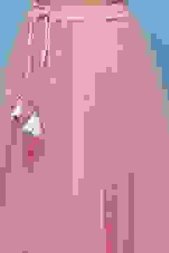 Pink Net Lehenga With Cotton Floral Blouse & Net Dupatta image number 2