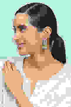 Black Brass Jhumka image number 3