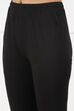 Black Cotton Blend Solid Churidar image number 1