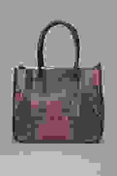 Brown PU Tote Bag image number 2