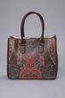 Brown PU Tote Bag image number 2