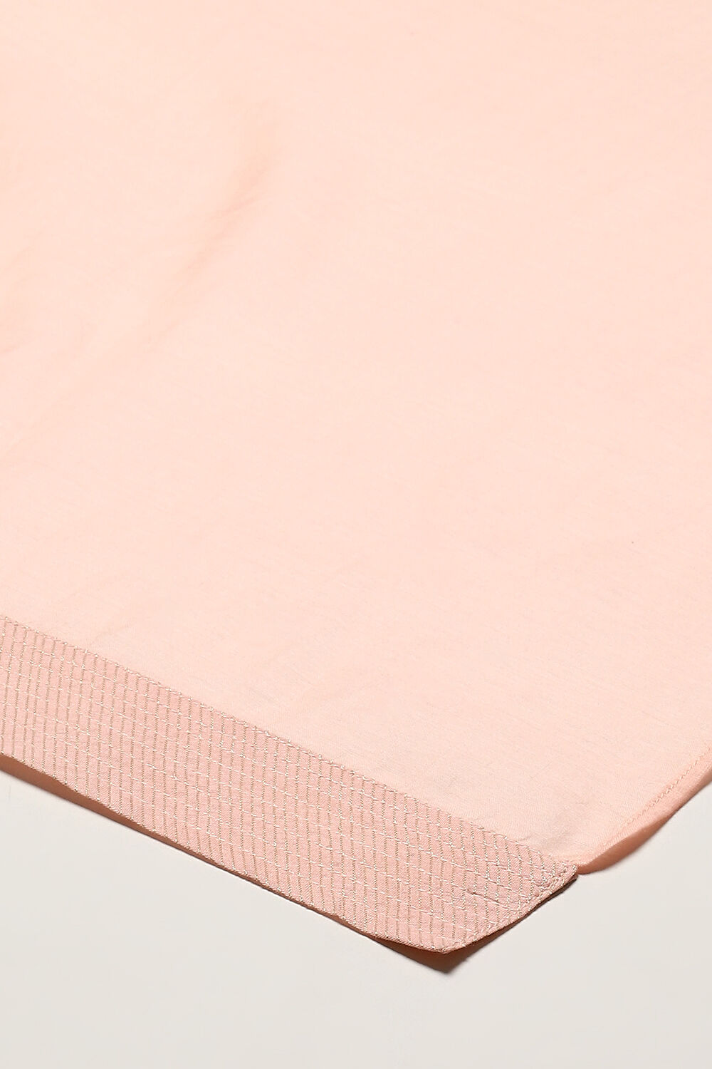 Peach Cotton Blend Anarkali Kurta Suit Set image number 3