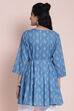 Indigo Cotton Printed Kurti image number 6
