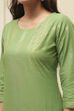 Blue Cotton Straight Kurta Palazzo Suit Set image number 1