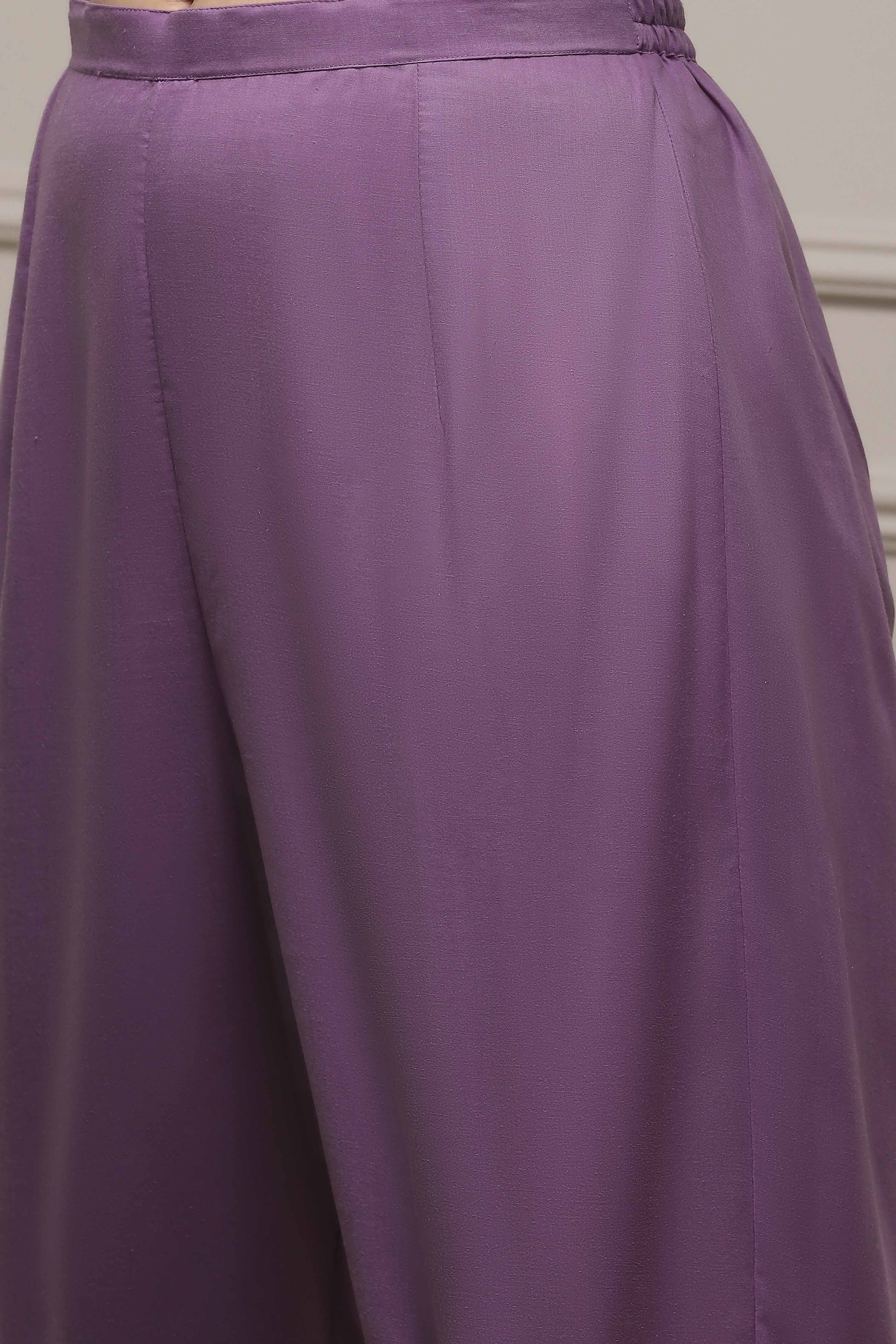 Peach Cotton Blend Thread Embroidered Unstitched Suit Set image number 3