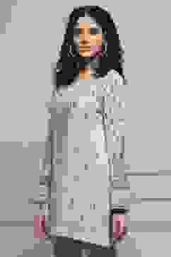 Ivory White Cotton Blend Regular Kurta image number 2