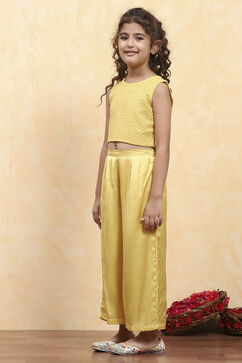 Yellow Viscose Embroidered STRAIGHT 3 Piece Set image number 6