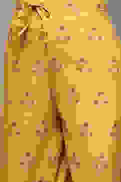 Yellow Cotton A-Line Kurta Palazzo Suit Set image number 2