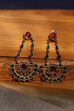 Green Pink Brass Drop & Danglers image number 0