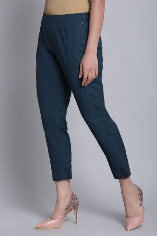 Green Bay Cotton Blend Solid Pant image number 3