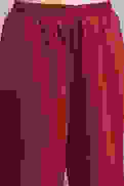 Red Chanderi Kalidar Dyed Suit Set image number 2