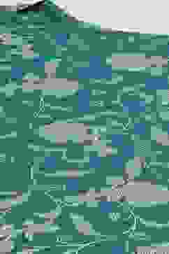 Peacock Green Printed Straight Kurta Regular Pants Suit Set image number 1