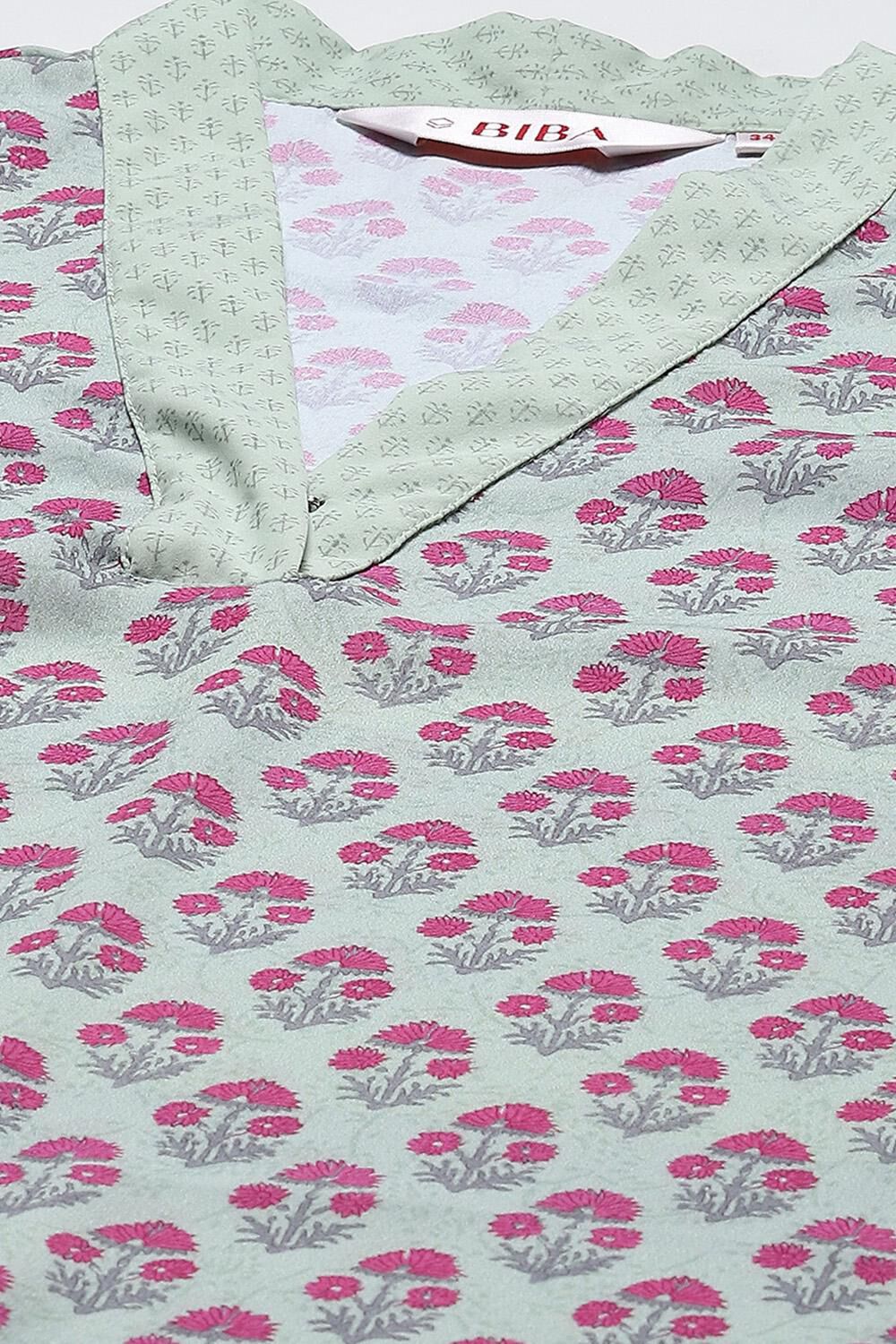 Fuschia Art Silk Straight Kurta Narrow Pants Suit Set image number 1