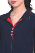 Red A-Line Cotton Viscose Solid Kurta image number 1