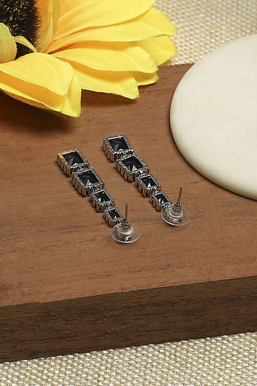 Blue Brass Danglers image number 2