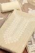 Chicoo Cotton Neck Embroidered Unstitched Suit Set image number 1