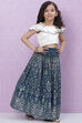 White And Pink Art Silk Flared Lehenga image number 3