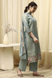 Coral Tissue Machine Embroidered Unstitched Suit Set image number 6