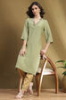 Mauve Crinkled Festive Straight Kurta image number 0