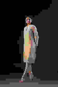 Rohit Bal Beige Cotton Silk Anarkali Printed Suit Set image number 4