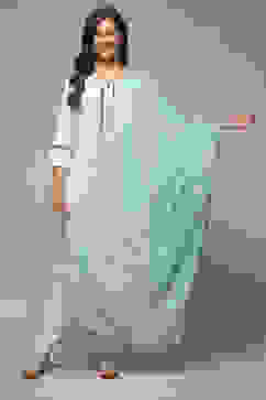 Sky Blue Cotton Dupatta image number 0