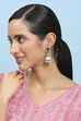 Multicolour Brass Jhumka image number 3