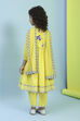 Yellow Cotton Gathered Suit Set image number 4