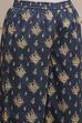 Blue Cotton Straight Printed Suit Set image number 2